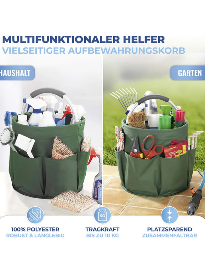 Wenko Kisten & Körbe<Gartenkorb "Maximex" in Grün - (H)26,5 x Ø 28 cm