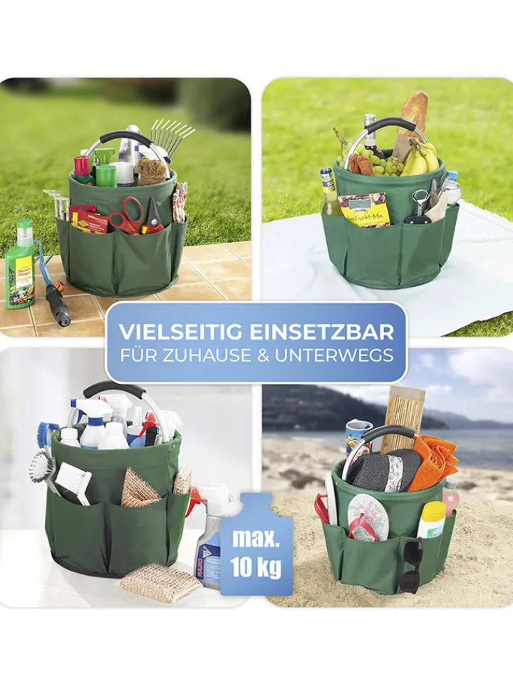 Wenko Kisten & Körbe<Gartenkorb "Maximex" in Grün - (H)26,5 x Ø 28 cm