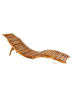 House Nordic Gartenmöbel<Gartenliege in Natur - (B)50 x (H)50 x (T)160 cm