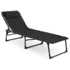 Lifa Living Gartenmöbel<Gartenliege in Schwarz - (L)189 x (B)59 cm