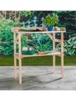 Garden Hero Pflanzen & Zubehör<Gartenpflanztisch in Natur - (B)82 x (H)78 x (T)38 cm