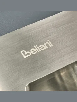Beliani Gartenmöbel<Gartenschrank BRUCOLI in Braun/Grau/Schwarz - (W) 80 x (H) 83 x (L) 50 cm