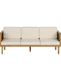 Beliani Gartenmöbel<Gartensofa BARATTI in Braun/Beige - (W) 179 x (H) 76 x (L) 65 cm