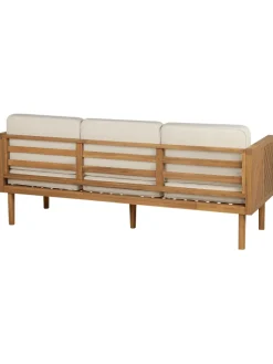 Beliani Gartenmöbel<Gartensofa BARATTI in Braun/Beige - (W) 179 x (H) 76 x (L) 65 cm