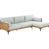 Beliani Gartenmöbel<Gartensofa CAVEZZO in Grau/Schwarz/Braun - (W) 254 x (H) 77 x (L) 150 cm
