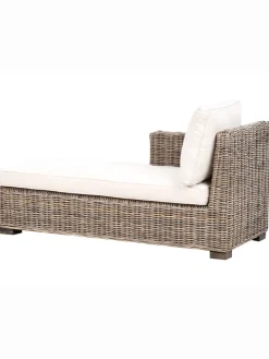 Beliani Gartenmöbel<Gartensofa VALLETRI in Grau - (W) 155 x (H) 85 x (L) 223 cm