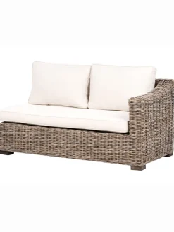 Beliani Gartenmöbel<Gartensofa VALLETRI in Grau - (W) 155 x (H) 85 x (L) 223 cm