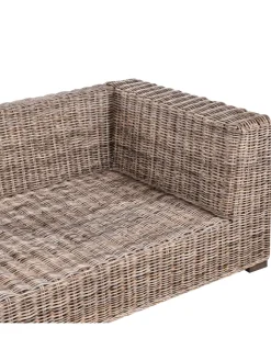 Beliani Gartenmöbel<Gartensofa VALLETRI in Grau - (W) 155 x (H) 85 x (L) 223 cm