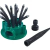 Wenko Gartendekoration<Gartensprinkler "Flexi-Arms" in Grün/ Schwarz - Ø 9 cm
