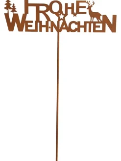 POSIWIO Gartendekoration|Gartendekoration<Gartenstab in Braun - (B)35 x (H)85 cm
