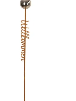 POSIWIO Gartendekoration|Gartendekoration<Gartenstab "Willkommen" in Rost - (H)106 x Ø 8 cm