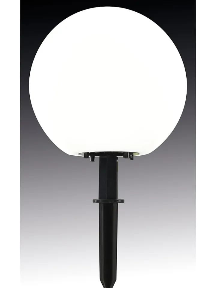 näve Außenbeleuchtung|Außenleuchten<Gartenstecker in Schwarz/ Weiß - (H)63 cm