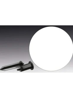 näve Außenbeleuchtung|Außenleuchten<Gartenstecker in Schwarz/ Weiß - (H)63 cm