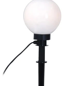 näve Außenbeleuchtung|Außenleuchten<Gartenstecker in Schwarz/ Weiß - (H)63 cm
