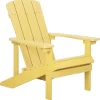Beliani Gartenmöbel<Gartenstuhl ADIRONDACK in Gelb - (W) 75 x (H) 88 x (L) 88 cm