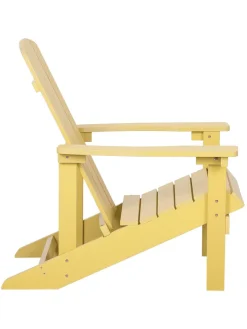 Beliani Gartenmöbel<Gartenstuhl ADIRONDACK in Gelb - (W) 75 x (H) 88 x (L) 88 cm