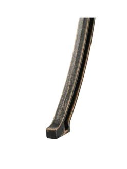relaxdays Gartenmöbel<Gartentisch in Schwarz/ Bronze - (H)65 x Ø 60 cm