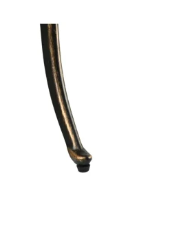 relaxdays Gartenmöbel<Gartentisch in Schwarz/ Bronze - (B)53 x (H)53 x (T)53 cm