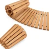 COSTWAY Gartendekoration<Gartenweg Holz ausrollbar 216x53cm in Beige