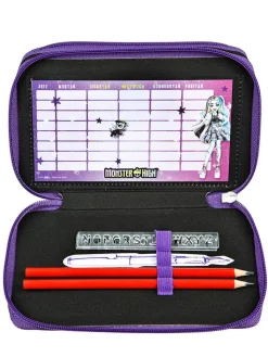 SCOOLI Büro- & Schulbedarf<Gefülltes Federmäppchen "Monster High" in Lila