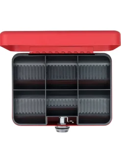 SAX Wohndekoration<Geldkassette in Rot - (B)25 x (H)9 x (T)18 cm