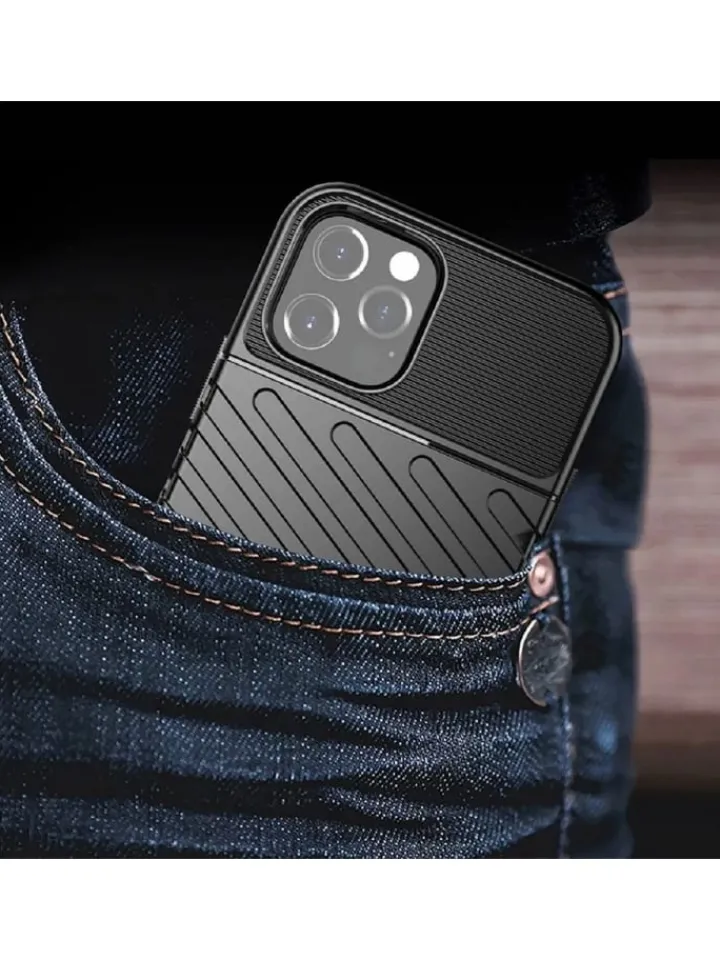 COFI 1453 Smartphones & Zubehör<Gepanzerte Thunder Bumper Handy Hülle kompatibel Samsung Galaxy in Schwarz