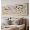 ABERTO DESIGN Wanddekoration<Gerahmter Kunstdruck - (B)120 x (H)50 cm