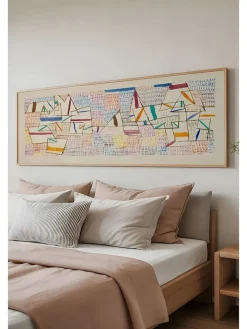 ABERTO DESIGN Wanddekoration<Gerahmter Kunstdruck - (B)120 x (H)50 cm