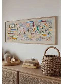 ABERTO DESIGN Wanddekoration<Gerahmter Kunstdruck - (B)120 x (H)50 cm