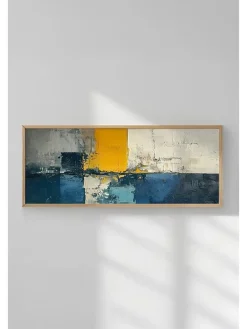 ABERTO DESIGN Wanddekoration<Gerahmter Kunstdruck - (B)120 x (H)50 cm