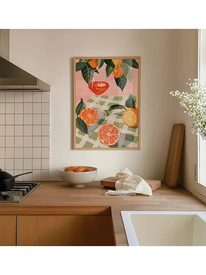 poster lab Wanddekoration<Gerahmter Kunstdruck "Aperol spritz"
