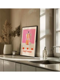 poster lab Wanddekoration<Gerahmter Kunstdruck "Espresso"