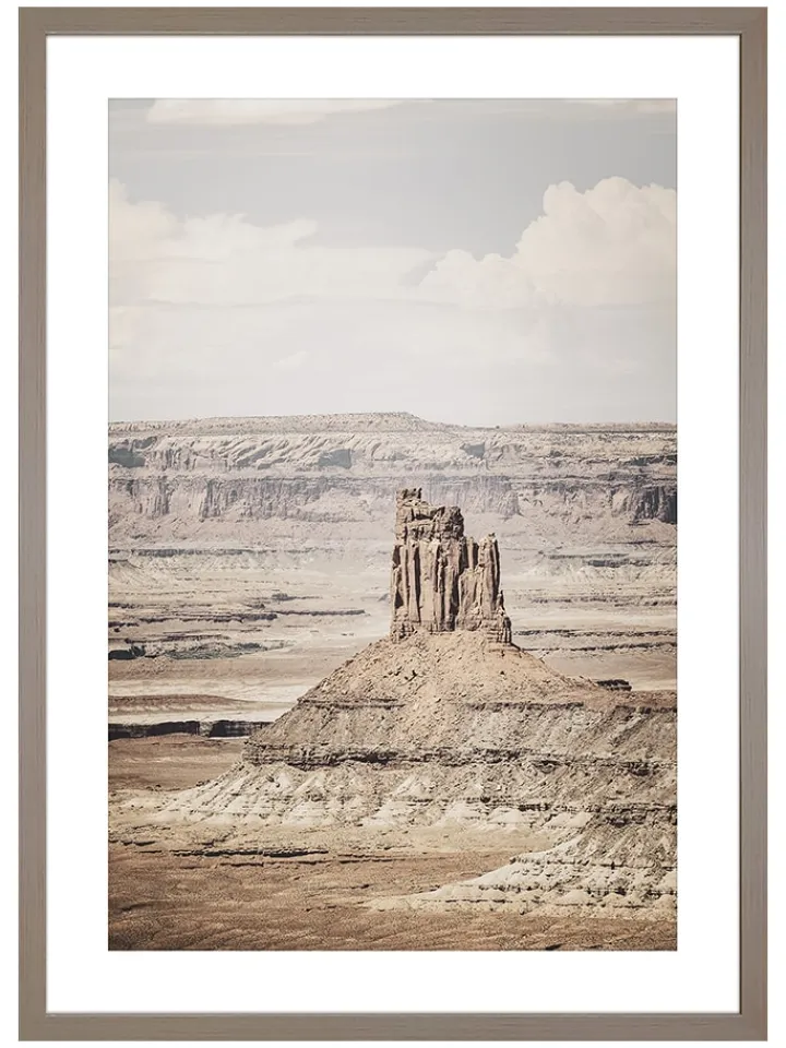 Ars Longa Wanddekoration<Gerahmter Kunstdruck "Rocks in Arizona" - (L)70 x (B)50 cm
