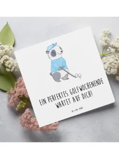 Mr. & Mrs. Panda Sonstige Gutscheine<Geschenk Gutschein Perfektes Golfwochenende mit... in Weiß