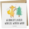 Mr. & Mrs. Panda Sonstige Gutscheine<Geschenk Gutschein Weihnachtszauber mit Spruch in Weiß