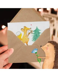 Mr. & Mrs. Panda Sonstige Gutscheine<Geschenk Gutschein Weihnachtszauber mit Spruch in Weiß