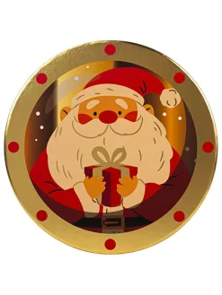 Tri-Coastal Design Partyzubehör & -Dekoration<Geschenkbox in Gold/ Rot - Ø 24,9 cm