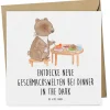 Mr. & Mrs. Panda Sonstige Gutscheine<Geschenkkarte Dinner in the Dark mit Spruch in Weiß