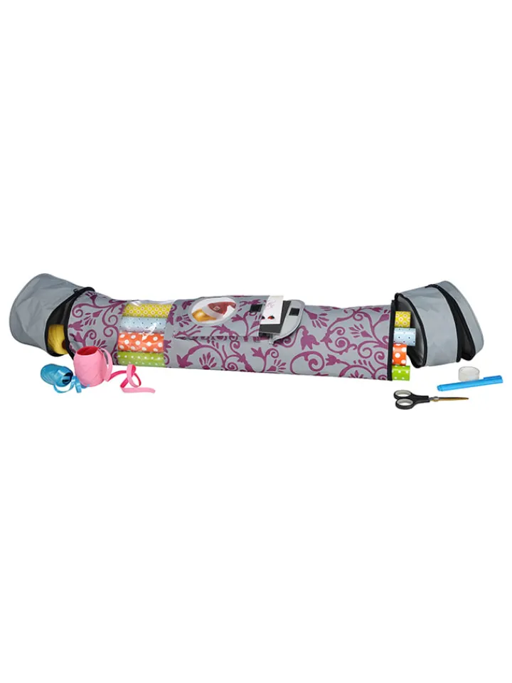 Profiline Kisten & Körbe<Geschenkpapier-Organizer in Grau/ Beere - (L)94 x (B)17 cm