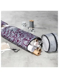 Profiline Kisten & Körbe<Geschenkpapier-Organizer in Grau/ Beere - (L)94 x (B)17 cm