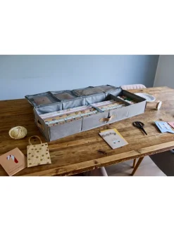 STORE IT Kisten & Körbe<Geschenkpapier-Organizer "Premium" in Hellgrau - (B)90 x (H)12 x (T)30 cm