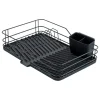 Wenko Weitere Haushaltshelfer<Geschirrständer in Schwarz - (B)43 x (H)10 x (T)31 cm