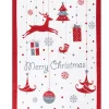 Trendy Kitchen by EXCÉLSA Küchentextilien<Geschirrtuch "Merry Christmas" in Weiß/ Rot - (L)70 x (B)50 cm