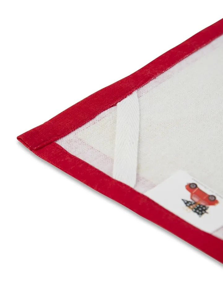 Trendy Kitchen by EXCÉLSA Küchentextilien|Tisch- & Küchentextilien<Geschirrtuch "Ready for Christmas" in Creme/ Rot - (L)70 x (B)50 cm
