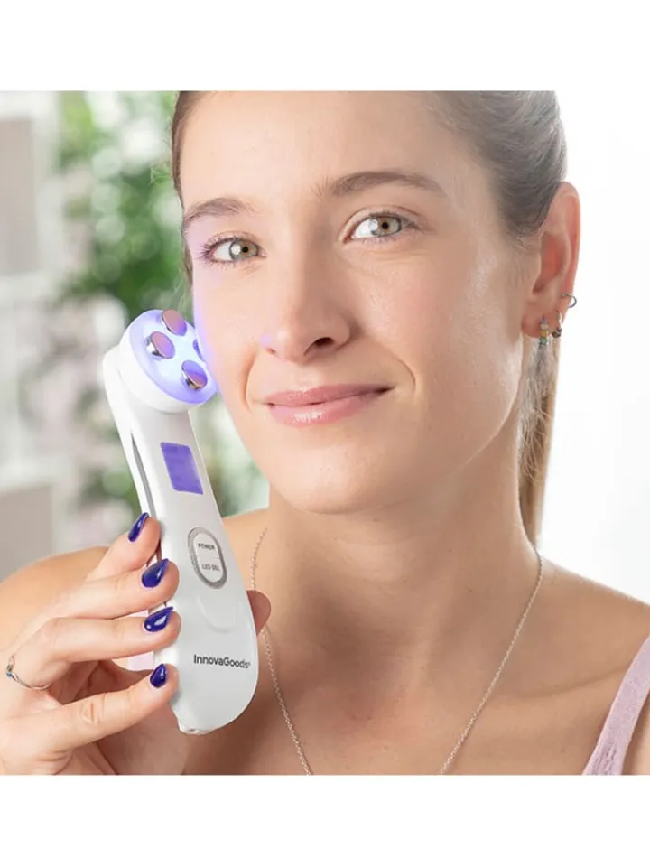 InnovaGoods Pflege & Gesundheit<Gesichtsmassagegerät in Weiß - (B)5 x (H)17 x (T)5 cm