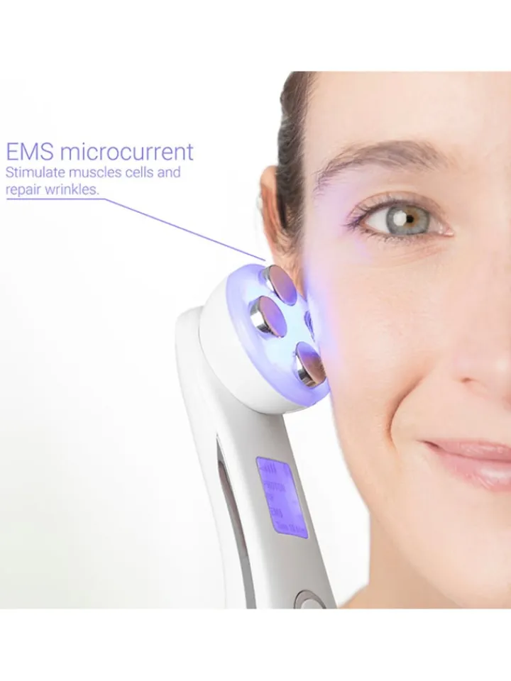 InnovaGoods Pflege & Gesundheit<Gesichtsmassagegerät in Weiß - (B)5 x (H)17 x (T)5 cm