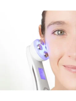InnovaGoods Pflege & Gesundheit<Gesichtsmassagegerät in Weiß - (B)5 x (H)17 x (T)5 cm