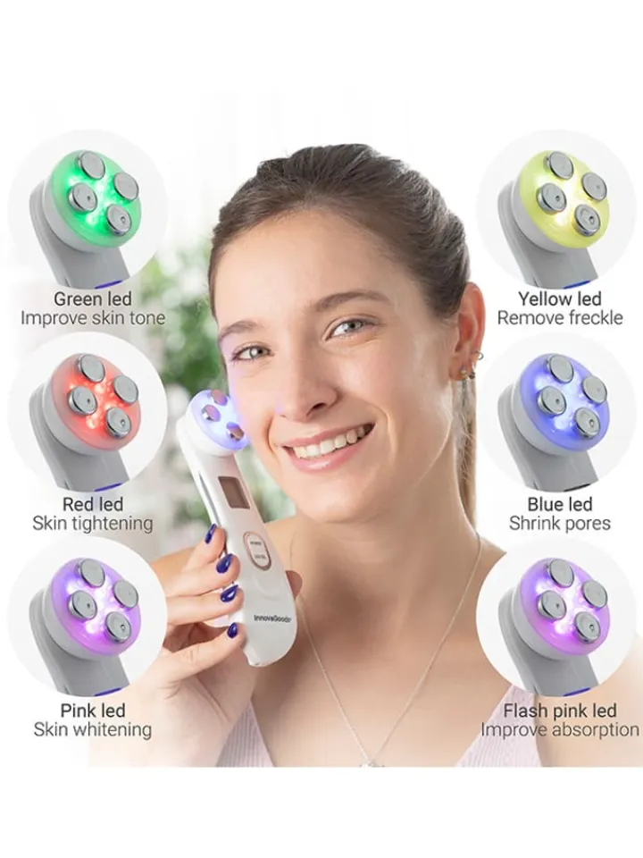 InnovaGoods Pflege & Gesundheit<Gesichtsmassagegerät in Weiß - (B)5 x (H)17 x (T)5 cm