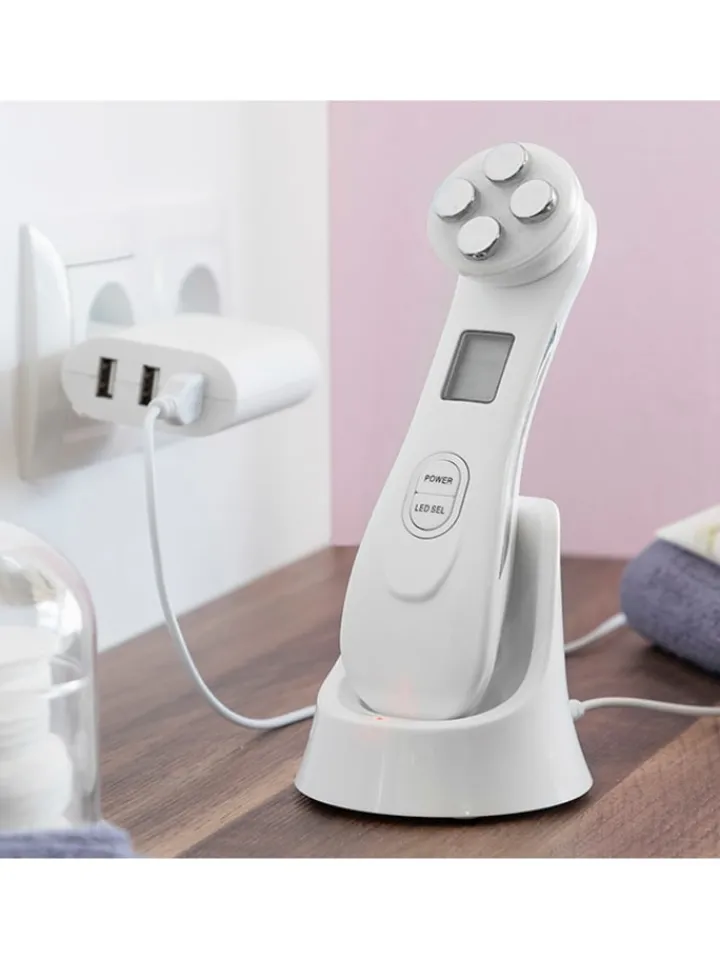 InnovaGoods Pflege & Gesundheit<Gesichtsmassagegerät in Weiß - (B)5 x (H)17 x (T)5 cm