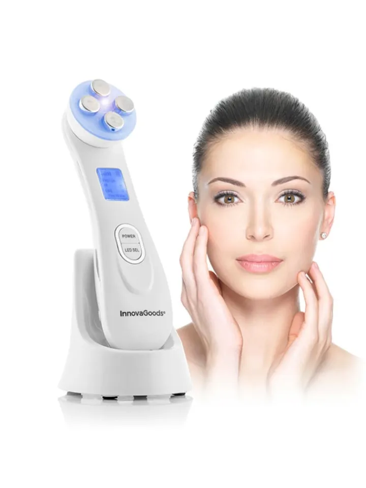 InnovaGoods Pflege & Gesundheit<Gesichtsmassagegerät in Weiß - (B)5 x (H)17 x (T)5 cm